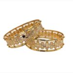 Charming 22KT Rhodium Gold Kara (1 Pair)