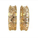 Charming 22KT Rhodium Gold Kara (1 Pair)