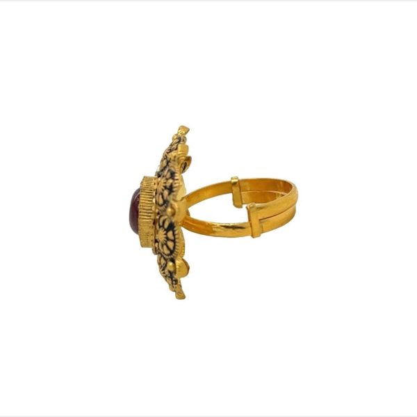 Whimsical 22KT Gold Antique Cocktail Ring