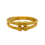 Timeless 22KT Yellow Gold Kara (1 Pair)