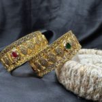 RARE AND VALUABLE 22KT ANTIQUE STUDDES GOLD KADA