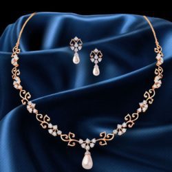 Gleaming Beauty A 14KT Diamond Necklace