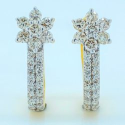 Elegant 14kt Gold Diamond Earrings