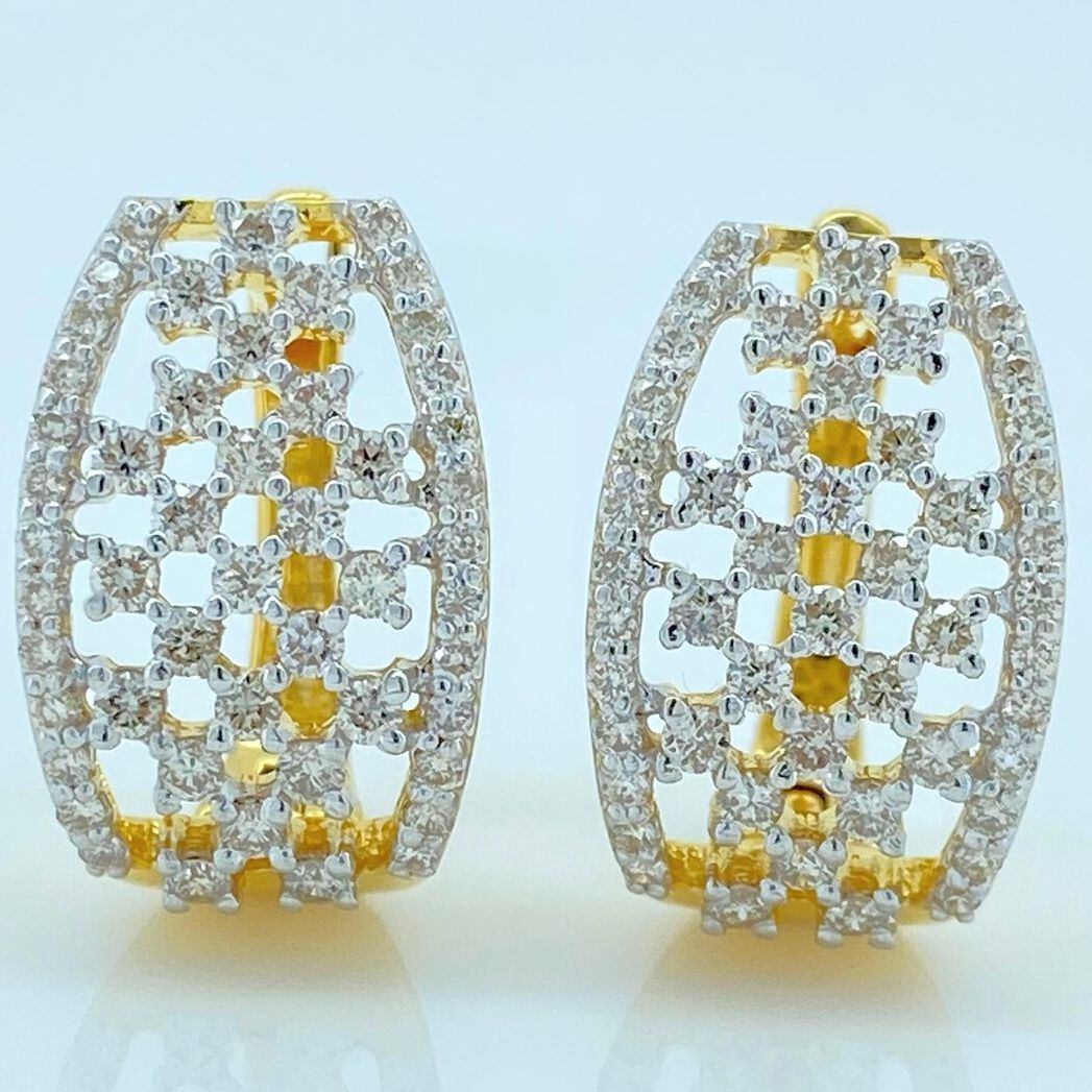 9ct Yellow Gold Glitter Drop Earrings – Zamels