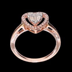 Eternal Love Heart-Shaped 14kt Diamond Ring