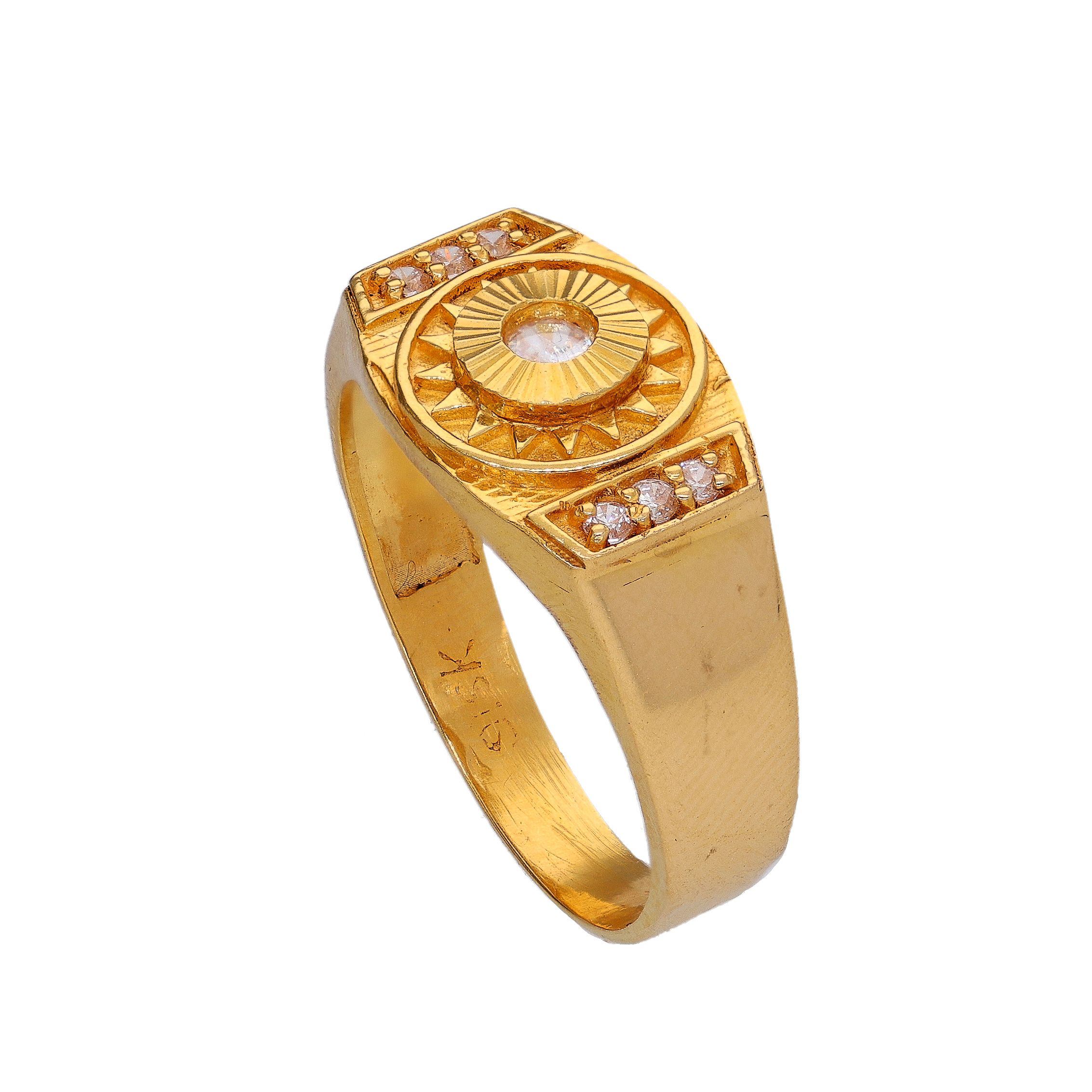 22KT Gold Mens Daily Wear Ring MR122