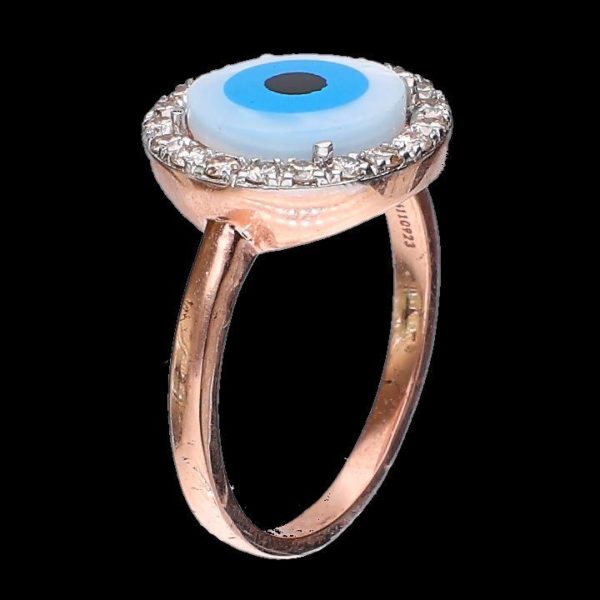 Unveiling our Captivating Evil Eye 14kt Diamond Ring