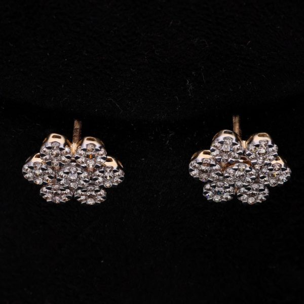 Stardust Adornments 14KT Diamond Huggie Earrings