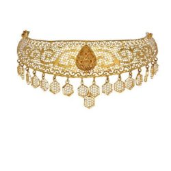 Golden Elegance 22kt Gold Choker Necklace