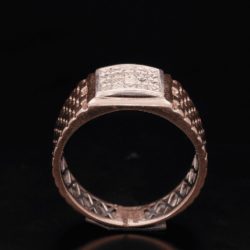 Masculine Brilliance Exquisite 18KT Diamond Ring for Men
