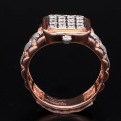 Masculine Brilliance Exquisite 18KT Diamond Ring for Men