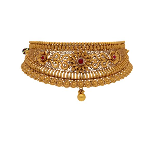 Cherished Heirloom 22KT Gold Antique Necklace Set