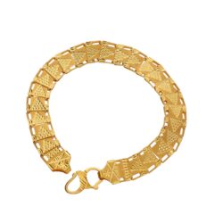 Regal 14kt Gold Byzantine Bracelet