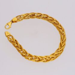 Personalized 22kt Gold Engraved Bracelet