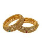 Gleaming Heritage 22kt Gold Studded Kada