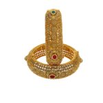 Gleaming Heritage 22kt Gold Studded Kada