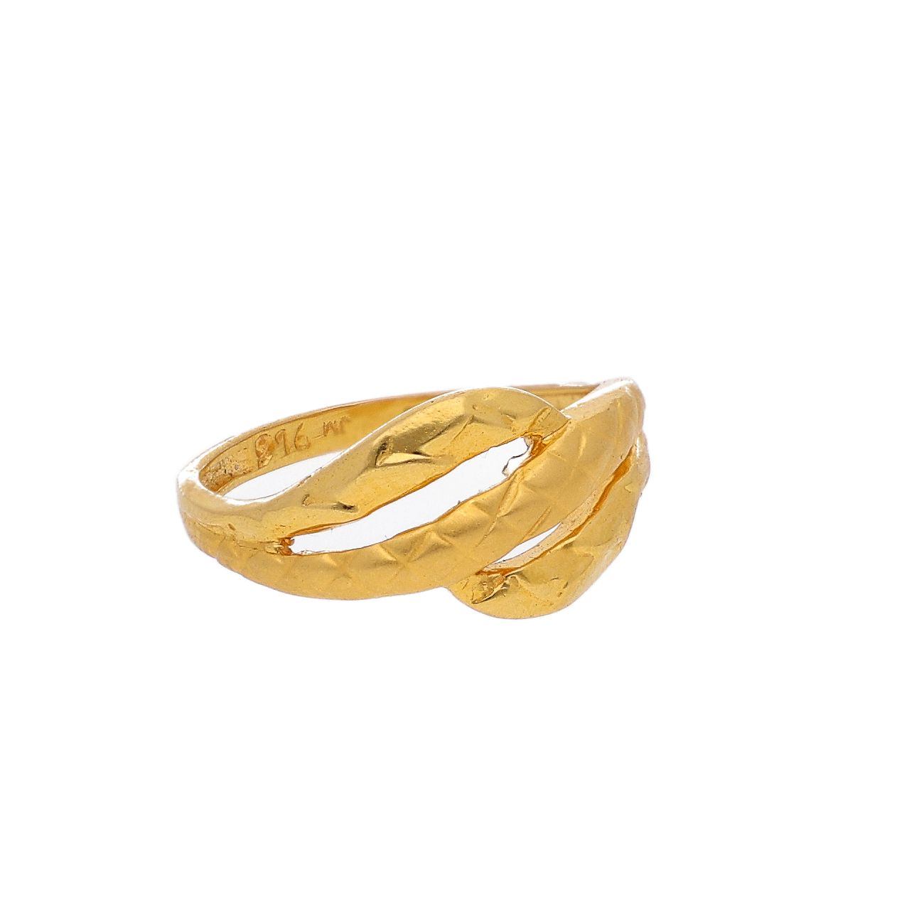 The Banana Leaf Gold Ring