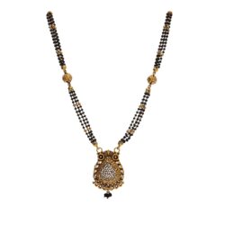 Gilded Grace: 22KT Gold Mangalsutra Perfection"