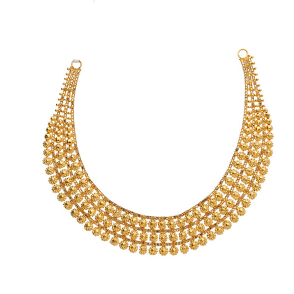 Golden Embrace Captivating 22KT Full Gold Necklace
